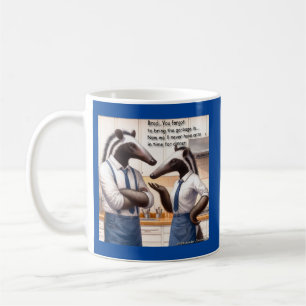 Giant Anteater Domestic Quarrels by Rick London  Coffee Mug