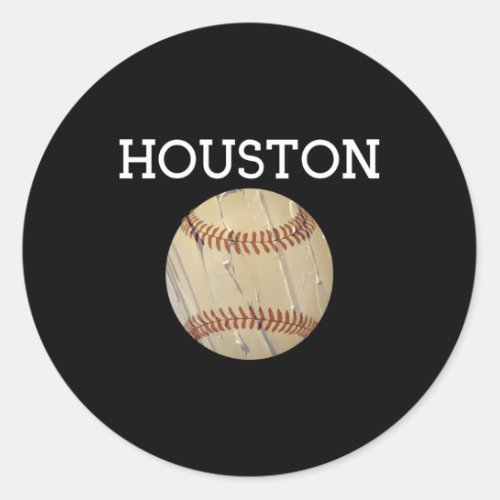 Giant Astro Moon Ball For Houston Hometown Basebal Classic Round Sticker
