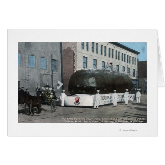 Giant Baked Potatoe Float Scene Cards (Front Horizontal)