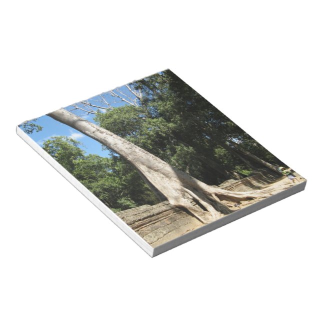 Giant Banyan Tree ... Ta Prohm Temple, Cambodia Notepad (Angled)