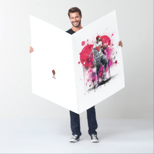 Giant Basketball Valentine Card