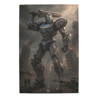 Giant Battle Mecha Sci-Fi Wall Art