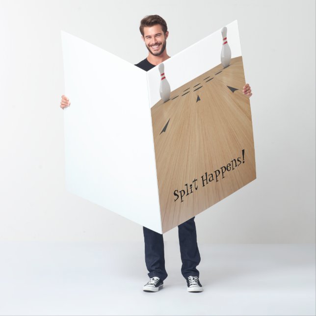 Giant Belated Birthday Card - Split Happens! (In Situ)