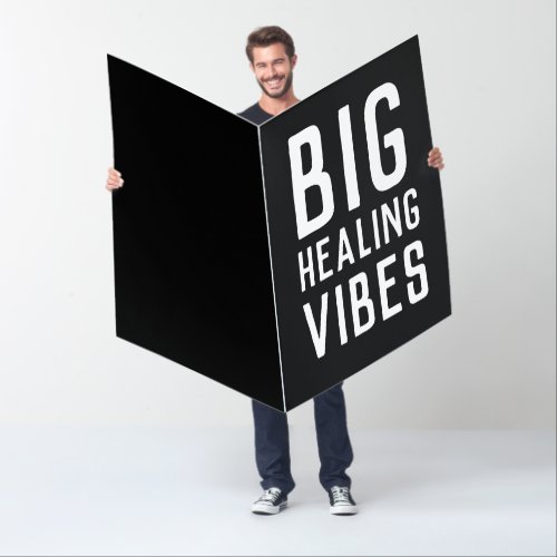 GIANT BIG HEALING VIBES GET WELL Card