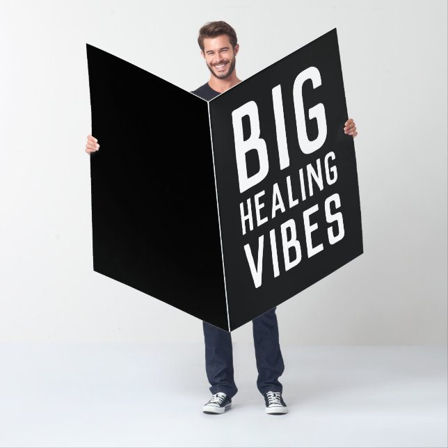 GIANT BIG HEALING VIBES GET WELL Card (In Situ)