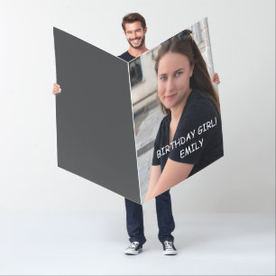 Giant biggest big PHOTO CUSTOM Greeting card