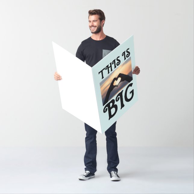 GIANT BIGGEST WEDDING CONGRATULATIONS CARD (In Situ)