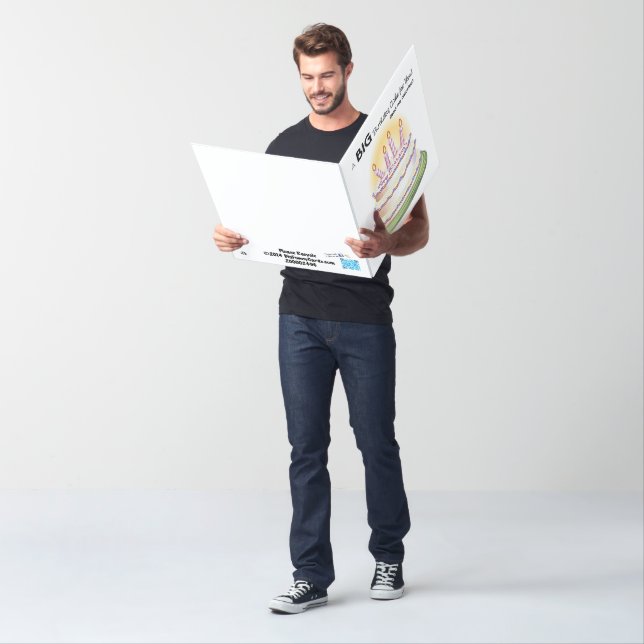 Giant Birthday Cake Birthday Card (In Situ)