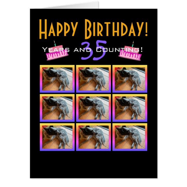 Giant Birthday Card in Black - HAMbyWG (Front)