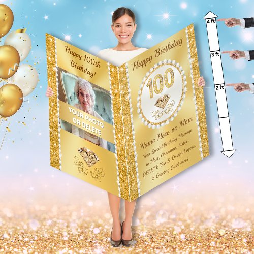 GIANT, Birthday Cards for 100th Birthday