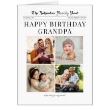 Giant Birthday Newspaper customizable