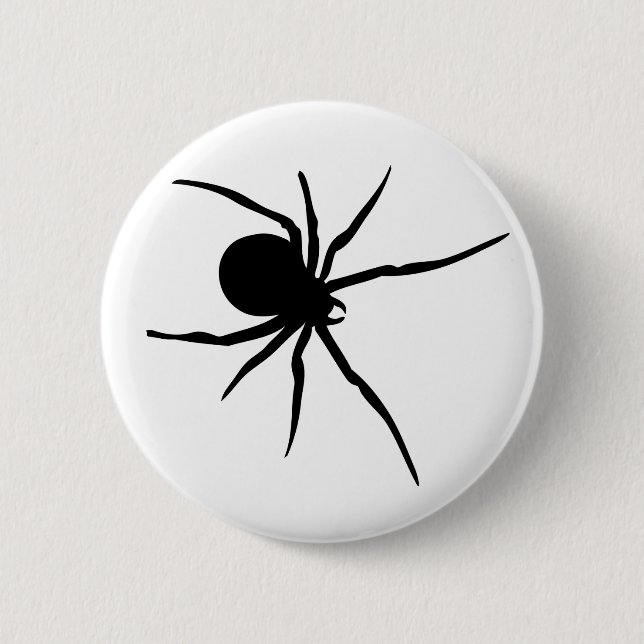 Giant Black Spider Button (Front)