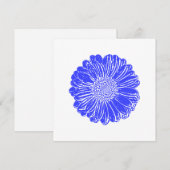Giant Blue Gerbera Daisy (Front/Back)
