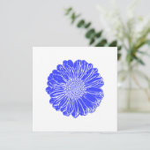 Giant Blue Gerbera Daisy (Standing Front)
