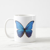Giant Blue Morpho Butterfly Coffee Mug (Left)