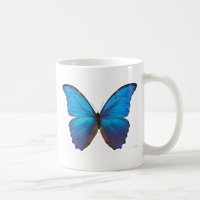 Giant Blue Morpho Butterfly Coffee Mug (Right)
