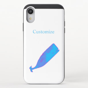 giant blue whale Thunder_Cove iPhone XR Slider Case