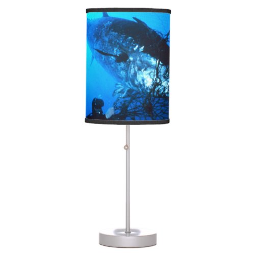 Giant Bluefin Tuna Caught in a Net Table Lamp