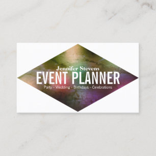 Giant bold rhomboid colorful cover business card