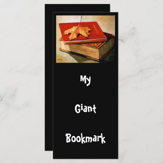 GIANT BOOKMARK: ART: BOOKS: LEAF (Front/Back)