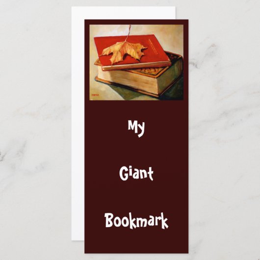 GIANT BOOKMARK: ART: BOOKS: LEAF (Front/Back)