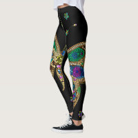 Mosaic Butterfly Print Leggings