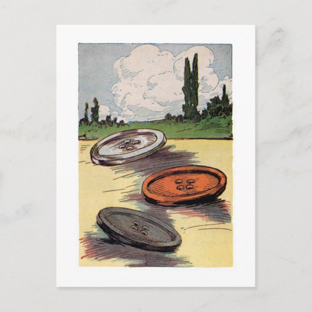 Giant Buttons Postcard (Front)