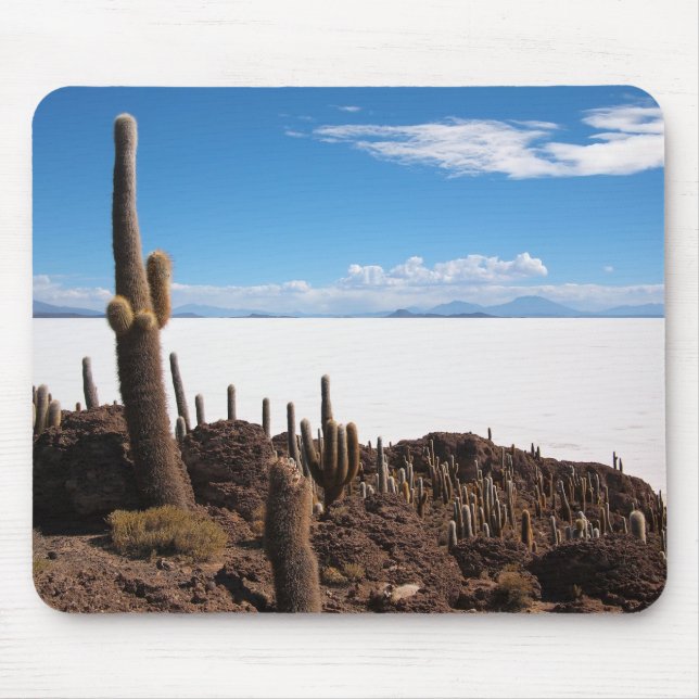 Giant cactus at the Salar de Uyuni mousepad (Front)
