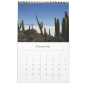 giant cactus bolivia calendar (Feb 2025)