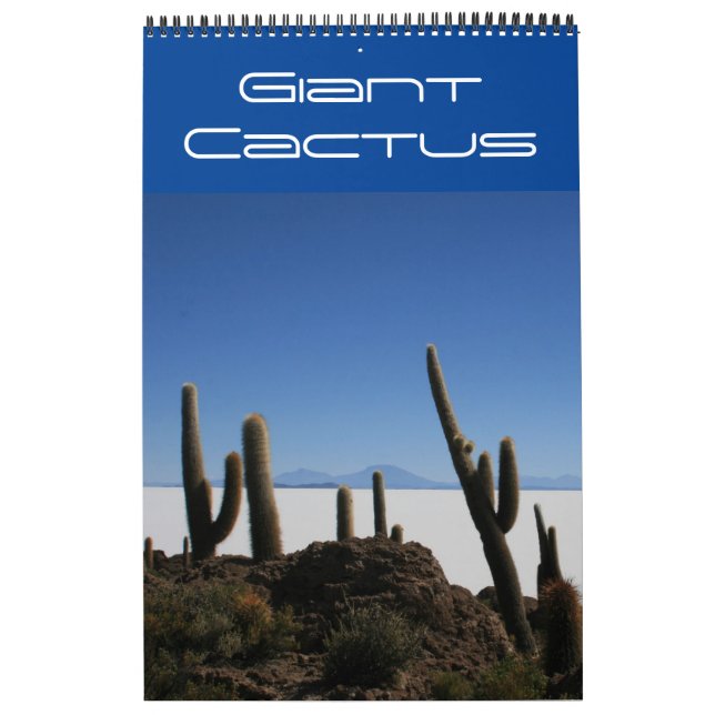 giant cactus bolivia calendar (Cover)