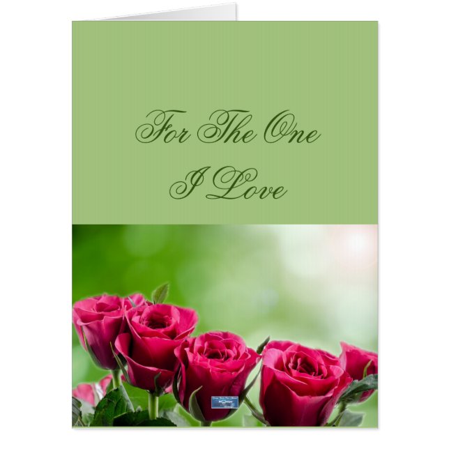 GIANT Card 1 Gr(5RosesInGreen) RFPMDesigns ©️2024 (Front)