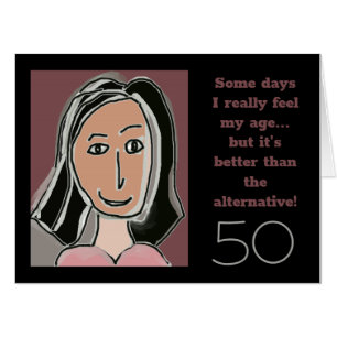 GIANT CARD Funny Sister's 50th Birthday Card