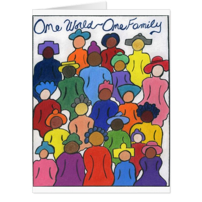 Giant Card One World One Family (Front)