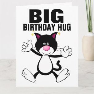 GIANT CAT HUG BIRTHDAY CARDS