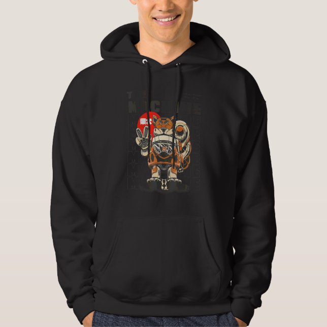 Giant Cat Robot Machine Pet With Cute Kitty Hoodie (Front)