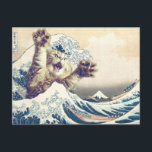 Giant Cat Wave – The Great Wave off Kanagawa       Postcard<br><div class="desc">Giant Cat Wave – The Great Wave off Kanagawa

 

 

cat wave funny surreal, 

kanagawa japan parody art, 

meme giant creature vintage, 

ocean storm boat retro, 

humor kitten furry tsunami, 

paws splash traditional sea, 

scary adorable illustration print, 

classic iconic monster, 

painting creative digital design, 

popculture fur fantasy cat , </div>