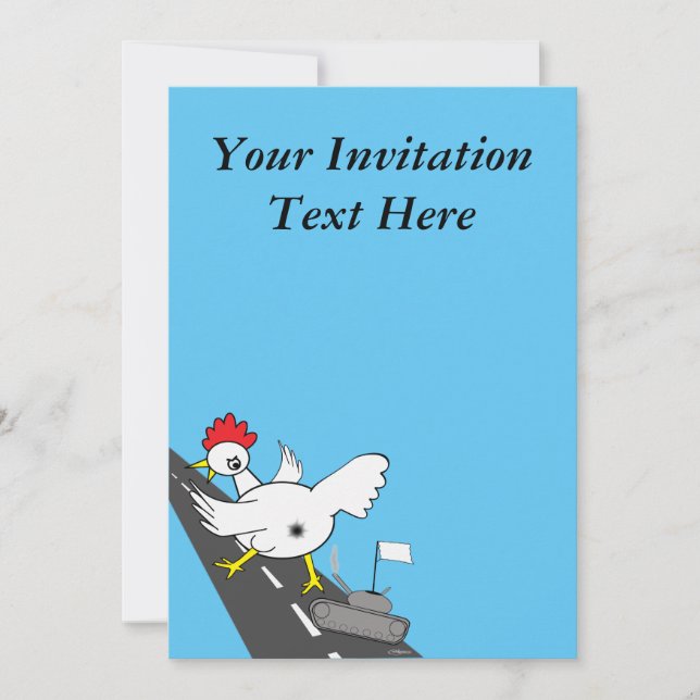Giant Chicken! Invitation (Front)