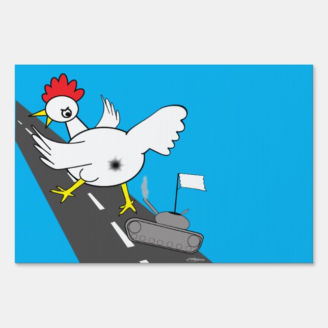 Giant Chicken! Sign (Front)