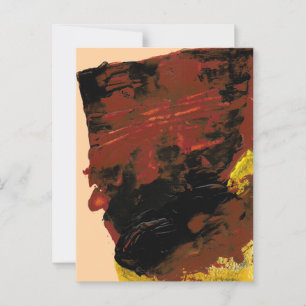 Giant Chocolate Bar Acrylic Painting Postcard