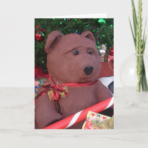 Giant Christmas Bear Card