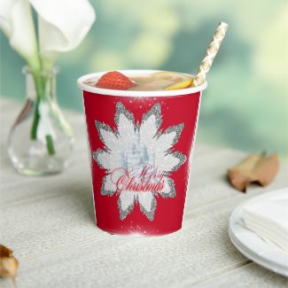 Giant christmas snow flake PAPER CUPS