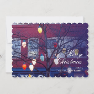 Giant Christmas Tree Lights in Seattle Holiday Card