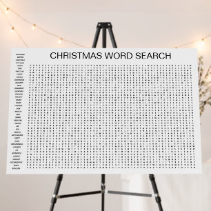 Giant Christmas Word Search Poster