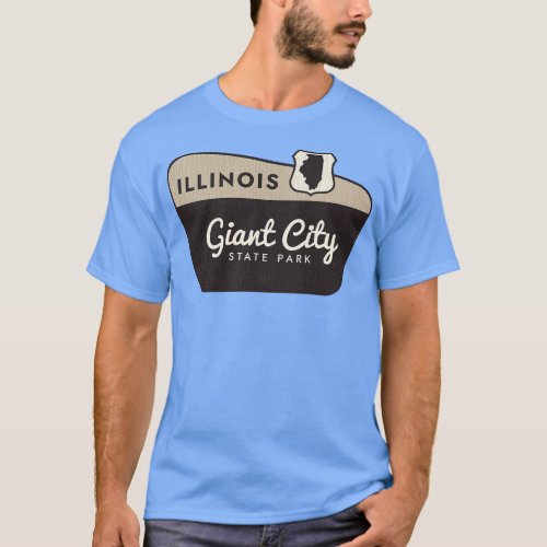 Giant City State Park Illinois Welcome Sign T_Shirt