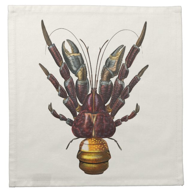 Giant Coconut Crab Cloth Napkin (Front)