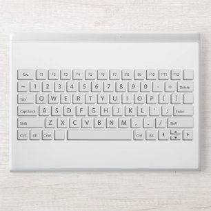 Giant computer keyboard QWERTY letters novelty HP Laptop Skin