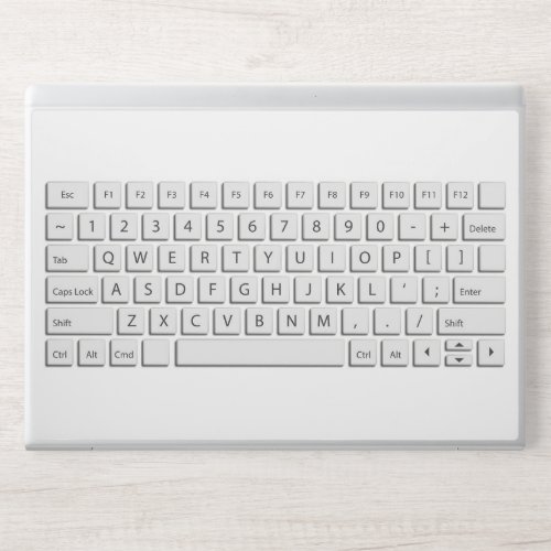 Giant computer keyboard QWERTY letters novelty HP Laptop Skin