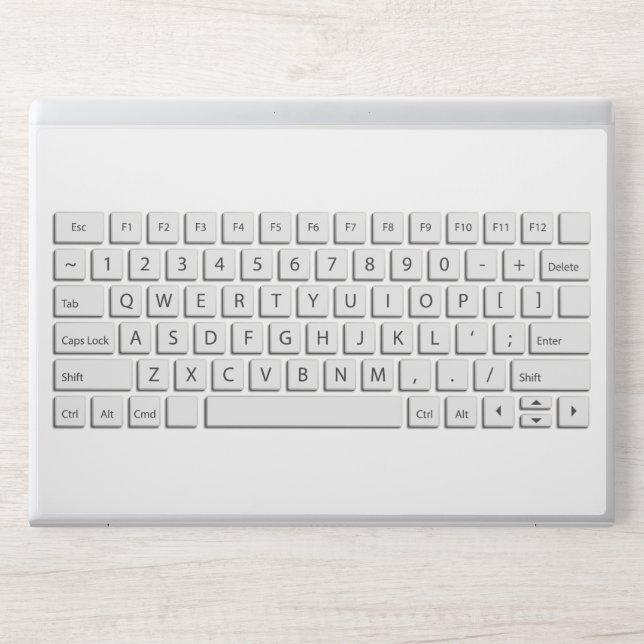 Giant computer keyboard QWERTY letters novelty HP Laptop Skin (Front)