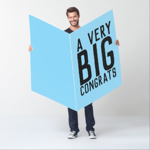 GIANT CONGRATULATIONS BIGGEST CUSTOM Greeting Card