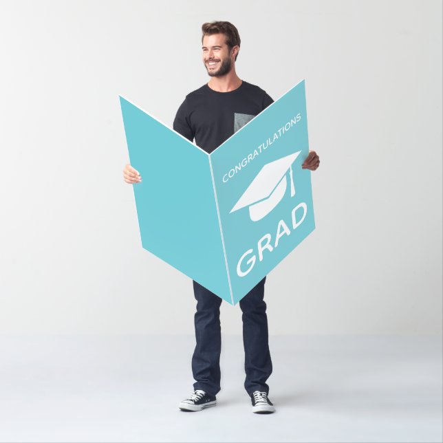 Giant Congratulations Grad Graduation Card (In Situ)